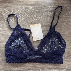 Pins & Needles Midnight Blue Lace Bralette